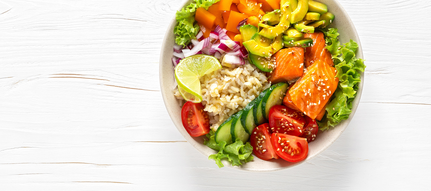 Avocado Salmon Rice Bowl - Bowl-Hub.com